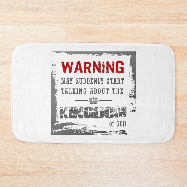 Item preview, Warning - May Suddenly Start Talking About the Kingdom of God - Christian T-shirt designed and sold by Narrow-Path.