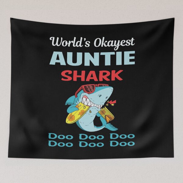 Item preview, Funny Shark AUNTIE designed and sold by StoreHornedFace.