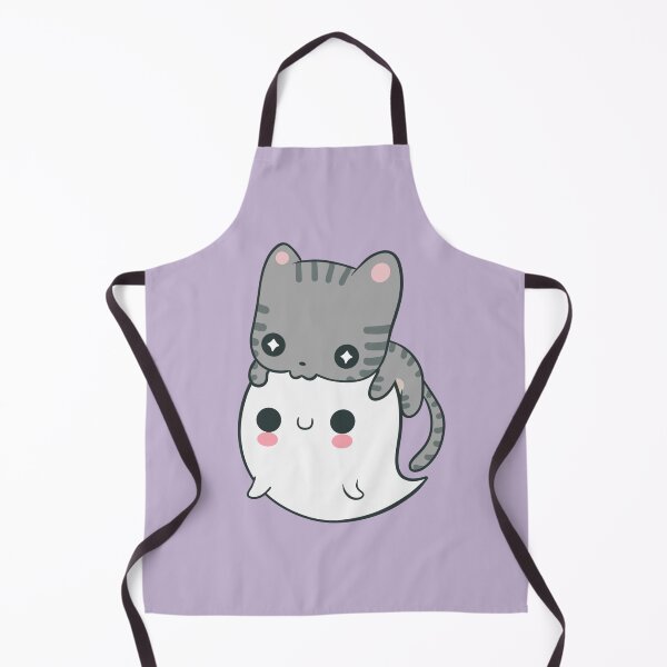 Item preview, Kawaii Kitty Nomming on an Cute Ghost designed and sold by FreyaDraws.