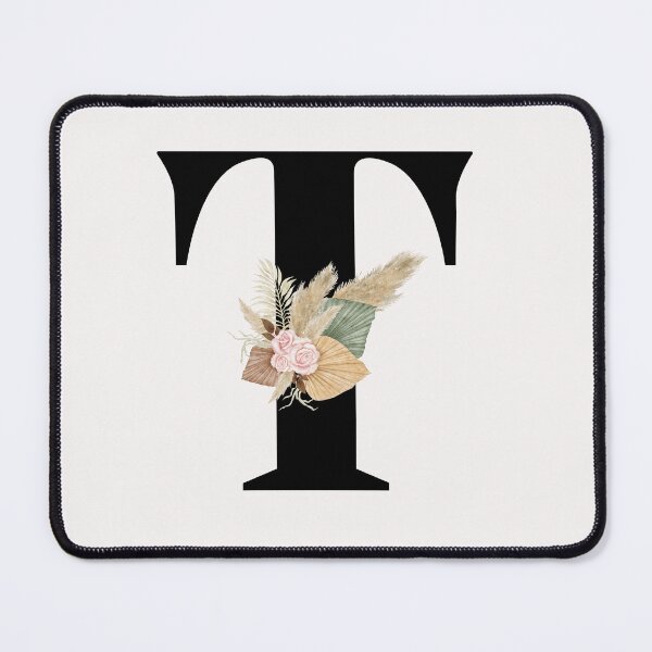 Item preview, letter t floral designed and sold by LU NA.