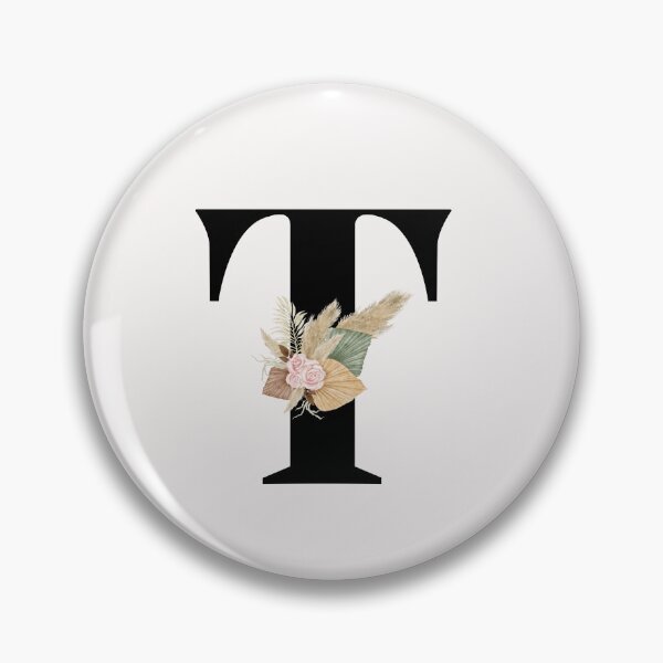 Item preview, letter t floral designed and sold by LU NA.