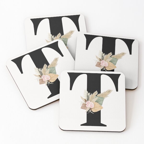 Item preview, letter t floral designed and sold by LU NA.