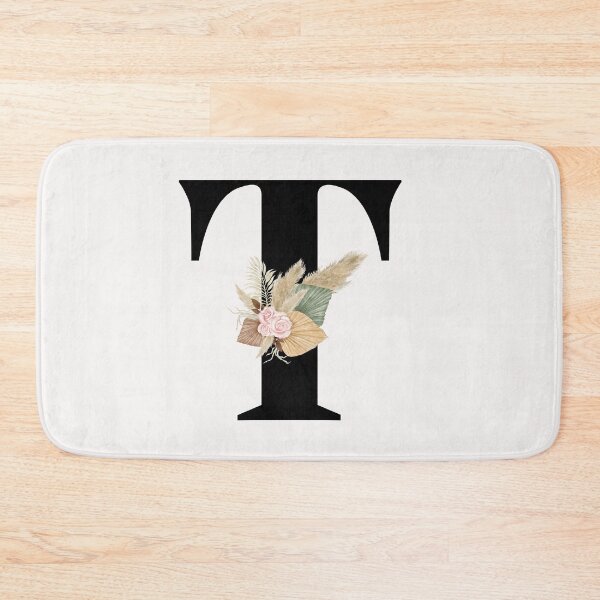 Item preview, letter t floral designed and sold by LU NA.