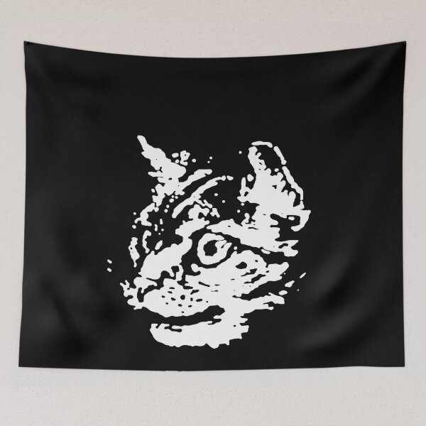 Item preview, Art Cat Retro Sleater Kinney Music Band Sticker Essential T-Shirt designed and sold by JenniferBrister.