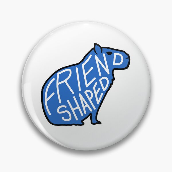 Item preview, Capybara is friend-shaped - Blue designed and sold by thelittleforest.