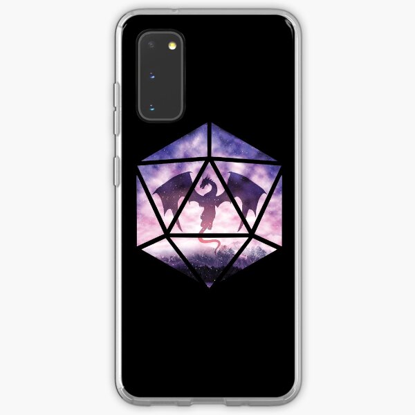 Aperçu de l'œuvre Dragon céleste violet D20 créée et vendue par MaratusFunk.