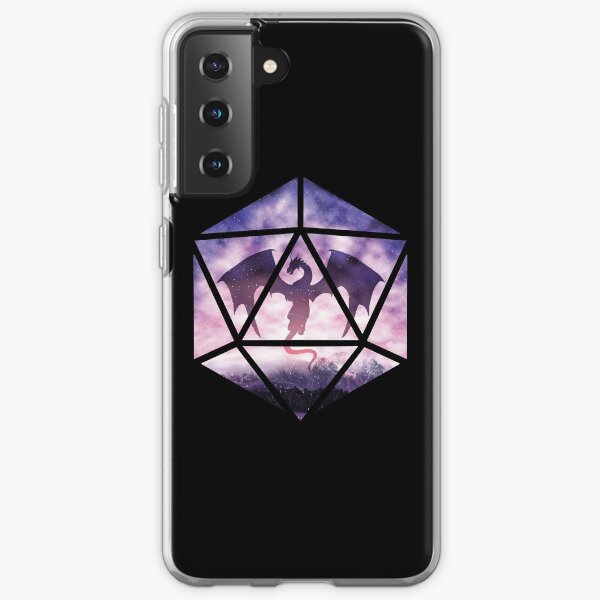 Aperçu de l'œuvre Dragon céleste violet D20 créée et vendue par MaratusFunk.