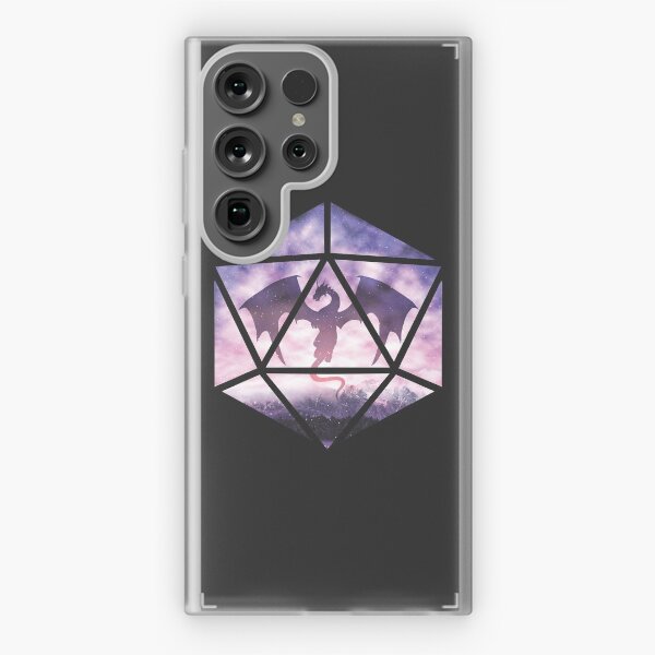 Aperçu de l'œuvre Dragon céleste violet D20 créée et vendue par MaratusFunk.