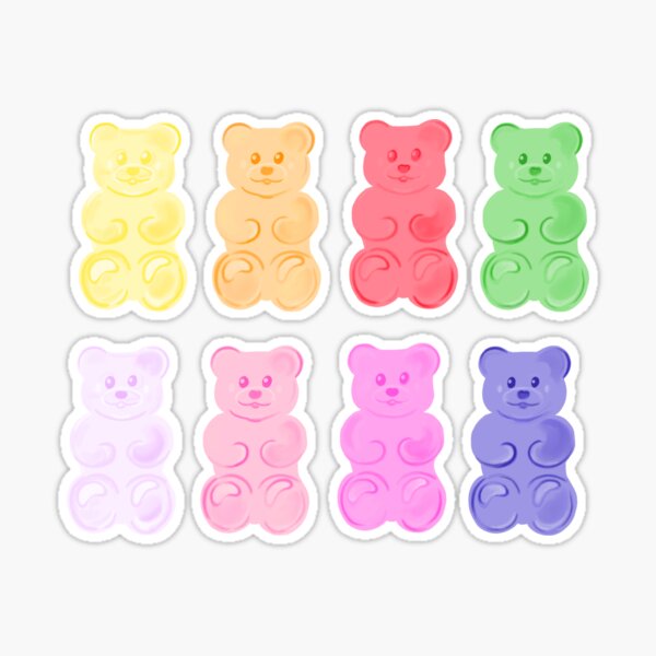 Sweet Gummy Bear Song Sticker for Sale by Aurealis