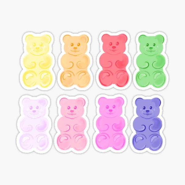 Cool Gummy Bear Art Board Print for Sale by Aurealis