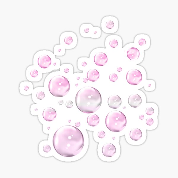 Pink Bubbles Sticker