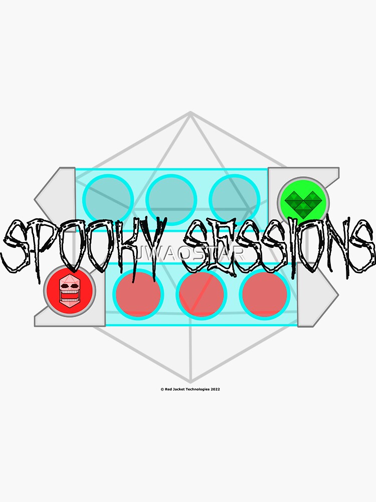 "Spooky Sessions (Death Saving Throw)" Sticker for Sale by JWAOSTAR