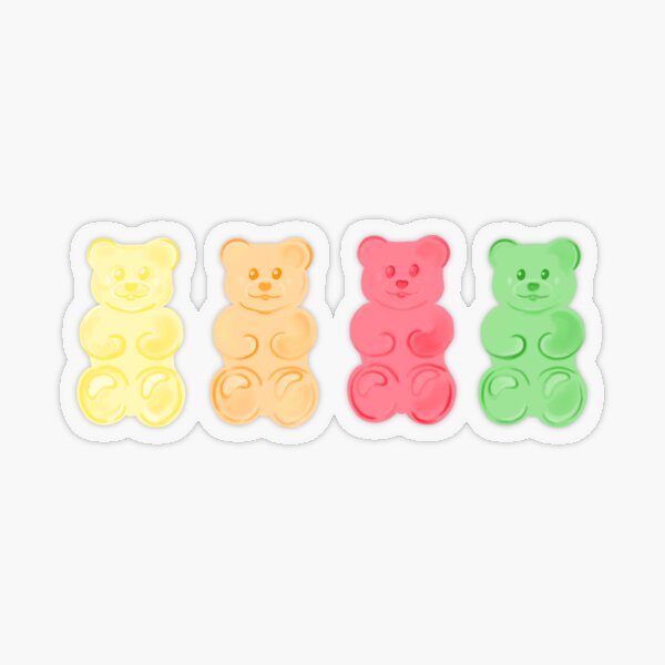 Sweet Gummy Bear Song Sticker for Sale by Aurealis