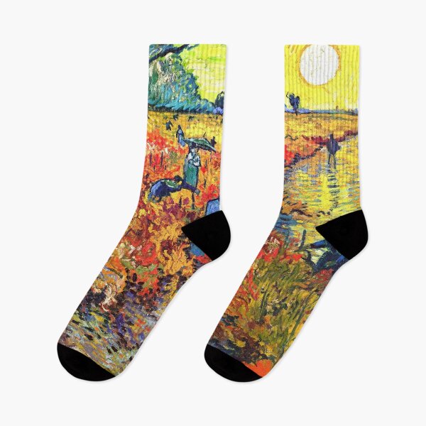 Item preview, Vincent Van Gogh The Red Vineyard (1888)  designed and sold by VintageArtRepro.
