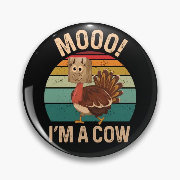 Item preview, Moo I'm A Cow Funny Thanksgiving Turkey Fake Cattle Sunset designed and sold by GravitiTees.