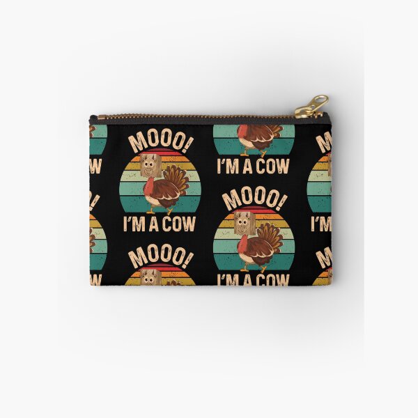 Item preview, Moo I'm A Cow Funny Thanksgiving Turkey Fake Cattle Sunset designed and sold by GravitiTees.