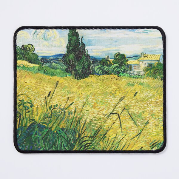 Item preview, Vincent Van Gogh Green Wheat Field with Cypress (1889)  designed and sold by VintageArtRepro.