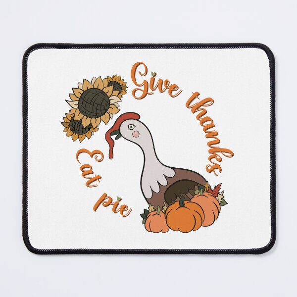 Item preview, Give thanks, eat pie. Funny Turkey Thanksgiving print designed and sold by HelgaScand.