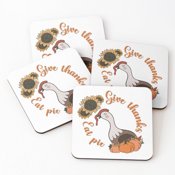 Item preview, Give thanks, eat pie. Funny Turkey Thanksgiving print designed and sold by HelgaScand.