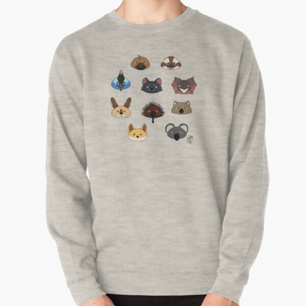 Just a bunch of cute australian animals - Australian animal design Pullover Sweatshirt
