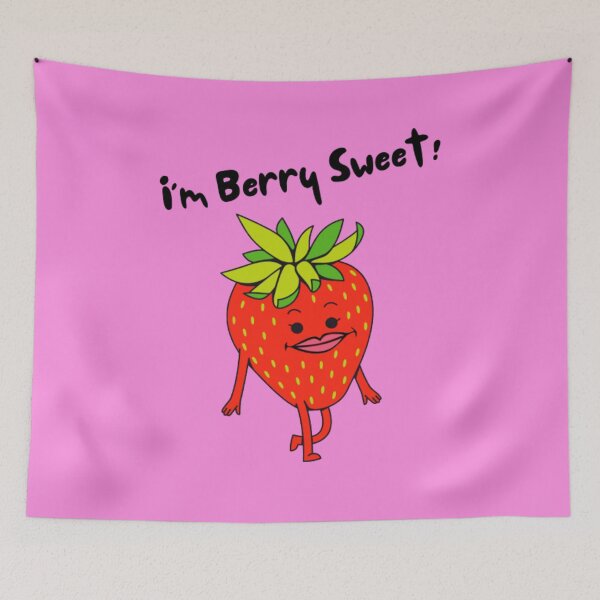 Item preview, Im Berry Sweet! - Funny Strawberry Pun designed and sold by LMoonDesigns.