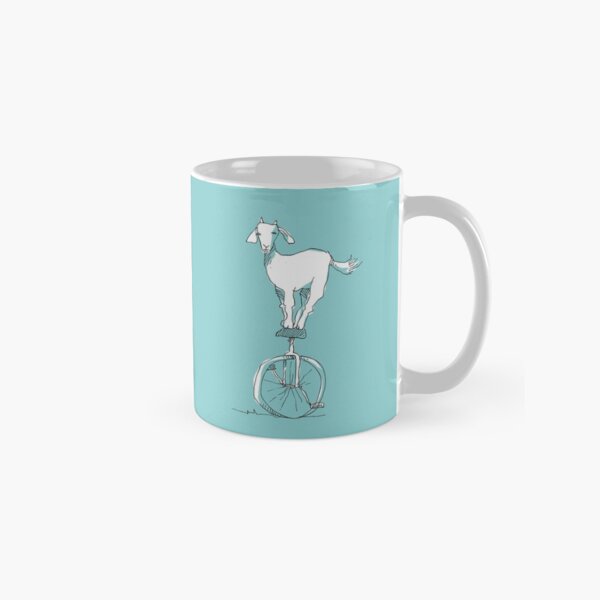 Goat on a unicycle Classic Mug