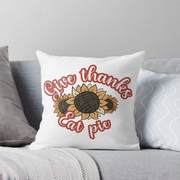 Item preview, Give thanks, eat pie. Thanksgiving sunflowers designed and sold by HelgaScand.