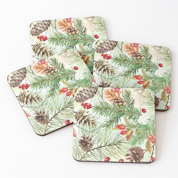 Item preview, Christmas Cones, Pine And Fir Twigs, Winter Berries designed and sold by danikaVT.