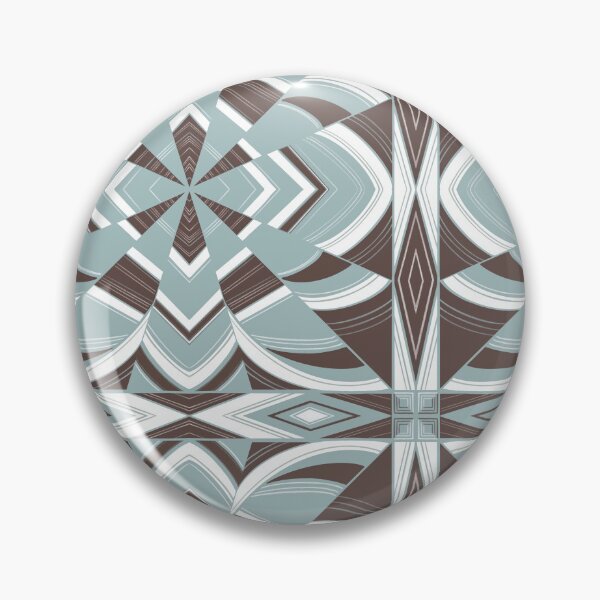 Item preview, Hall of mirrors - bird's egg & burnt umber designed and sold by AprilAppleArt.