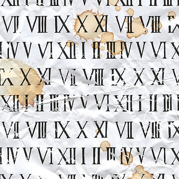 Roman Numerals 1 Art Board Print for Sale by Yorkie2105