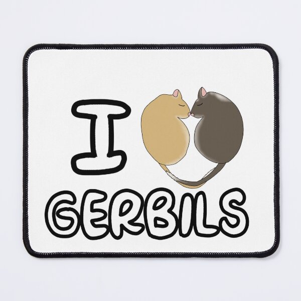 Item preview, I heart gerbils (sleeping gerbils heart) designed and sold by Becky-Marie.