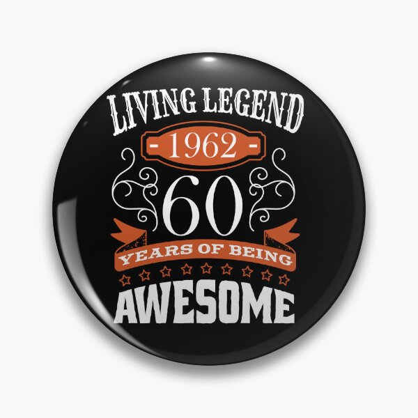 Item preview, Living Legend Vintage Made in 1962 funny Birthday Quotes born in 1962 designed and sold by Trenddesigns24.