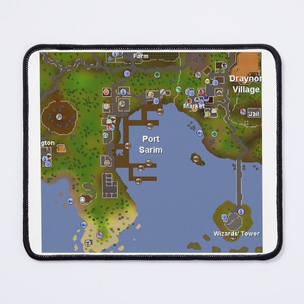 Item preview, Port Sarim Map - Runescape designed and sold by EnjoyMyDesigns.