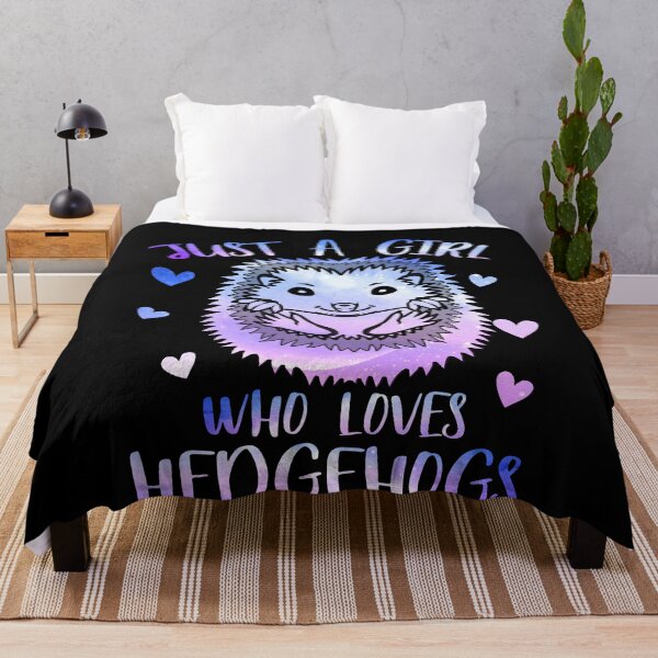 Item preview, Just a girl who loves Hedgehogs designed and sold by PrettyPittie Shop.