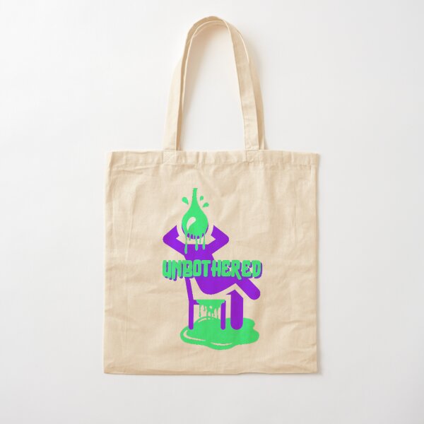 Unbothered (Green & Purple) Cotton Tote Bag