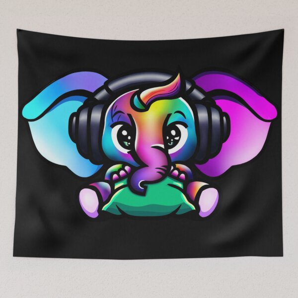 Item preview, Comfy Rainbow Elephant designed and sold by mj200.
