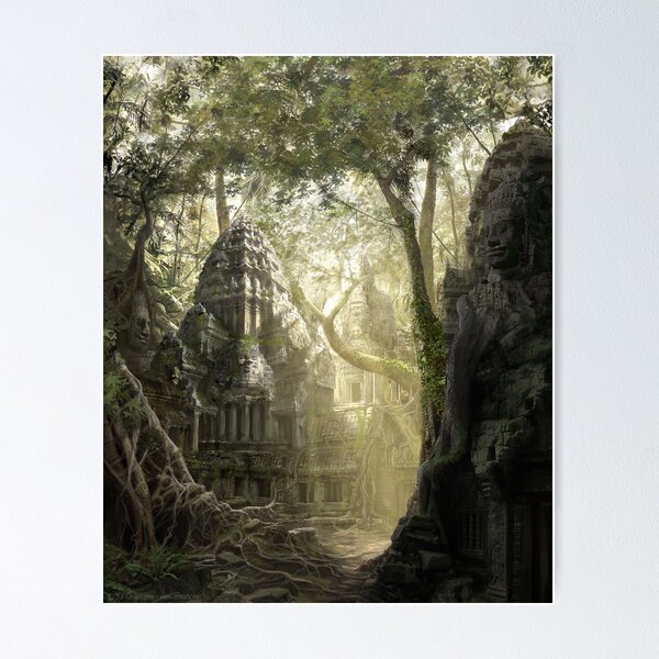 Lost Temple - Peintures mates Poster