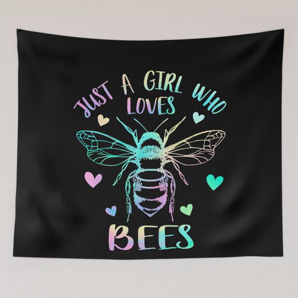 Item preview, Just a girl who loves Bees designed and sold by PrettyPittie Shop.