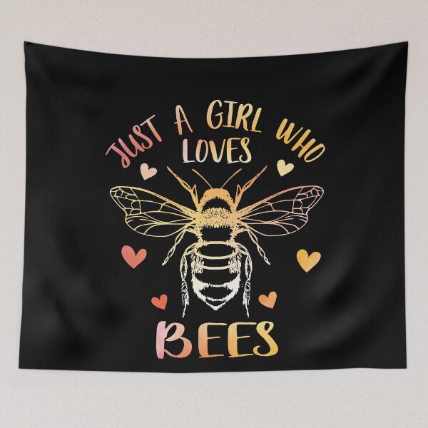 Item preview, Just a girl who loves Bees designed and sold by PrettyPittie Shop.