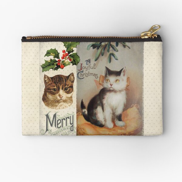 Item preview, Vintage Cat Christmas designed and sold by artsandsoul.