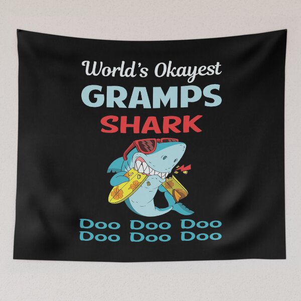 Aperçu de l'œuvre Gramps drôle de requin créée et vendue par StoreHornedFace.