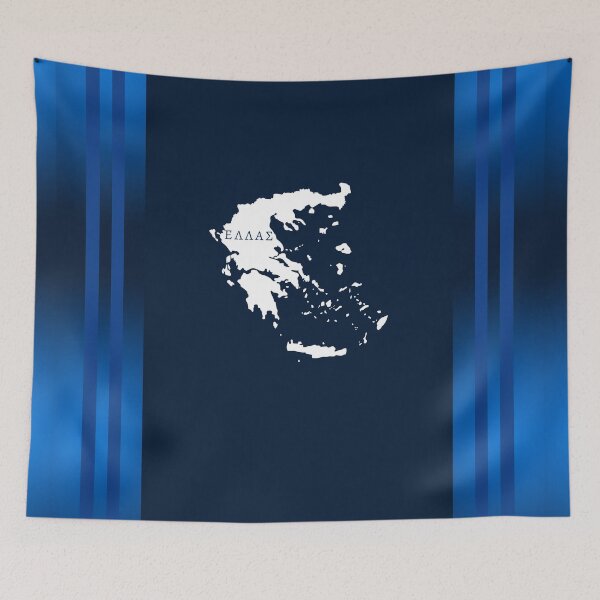 Item preview, Ellas Greece Blue Map designed and sold by Yiorgos Designs.