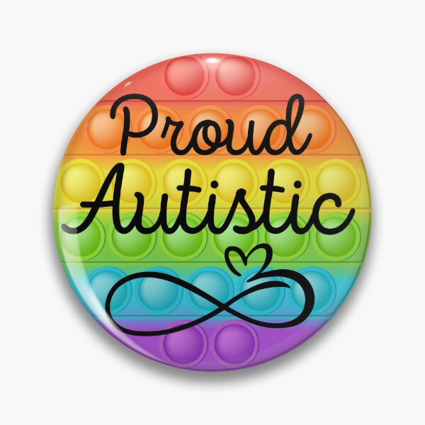 Item preview, Proud Autistic Rainbow Pop Fidget Toy  designed and sold by prideXrainbow.