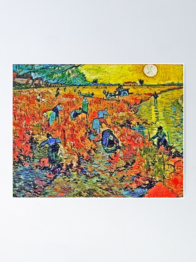 The Red Vineyard the painting van Gogh sold during his lifetime." Poster for Sale by CristalleLisa | Redbubble
