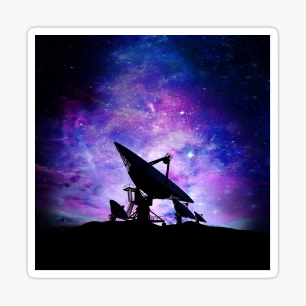 Radio Telescopes Sticker
