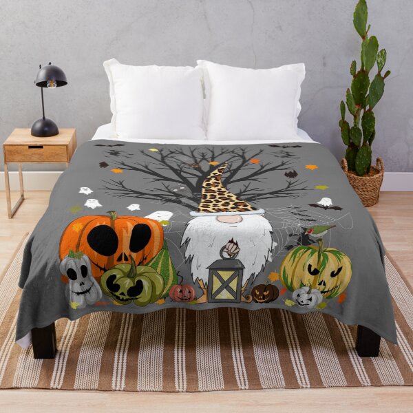 Item preview, Gnome Leopard Pumpkin - Monsters Bats Ghost Tree Halloween designed and sold by r-silver.