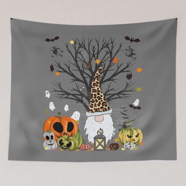 Item preview, Gnome Leopard Pumpkin - Monsters Bats Ghost Tree Halloween designed and sold by r-silver.