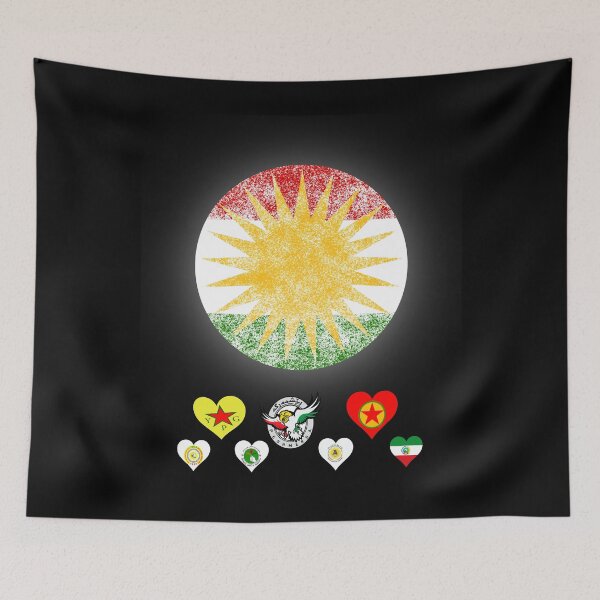 Item preview, KURDISTAN Flag,Kurdish parties designed and sold by KurdishShops.