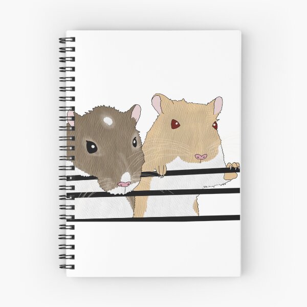 Item preview, Two cute gerbils holding on to cage bars designed and sold by Becky-Marie.