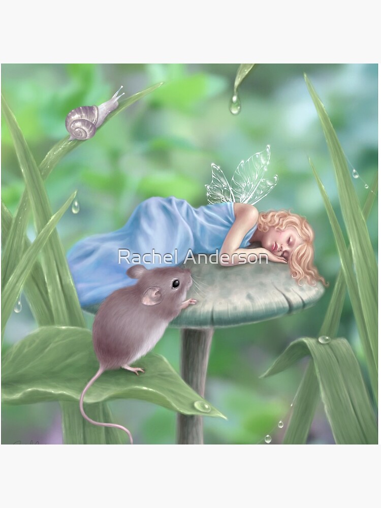 Sweet Dreams Sleeping Fairy & Mouse by silverstars